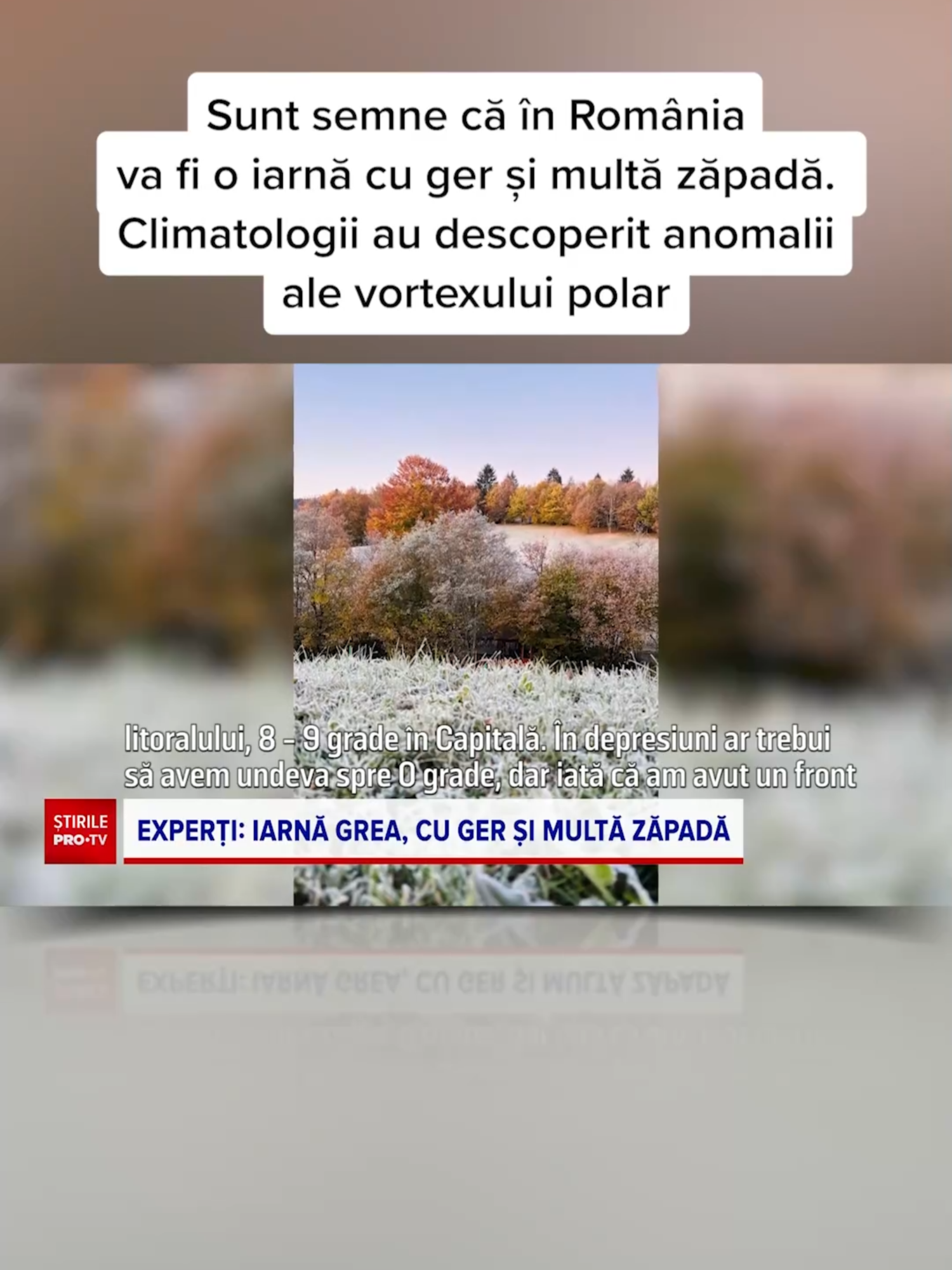 Sunt semne că vom avea o iarnă cu ger și multă zăpadă, spun meteorologii, dar și climatologii care au descoperit anomalii ale vortexului polar. #news #stiri #protvromania #protv #stirileprotvdeastazi