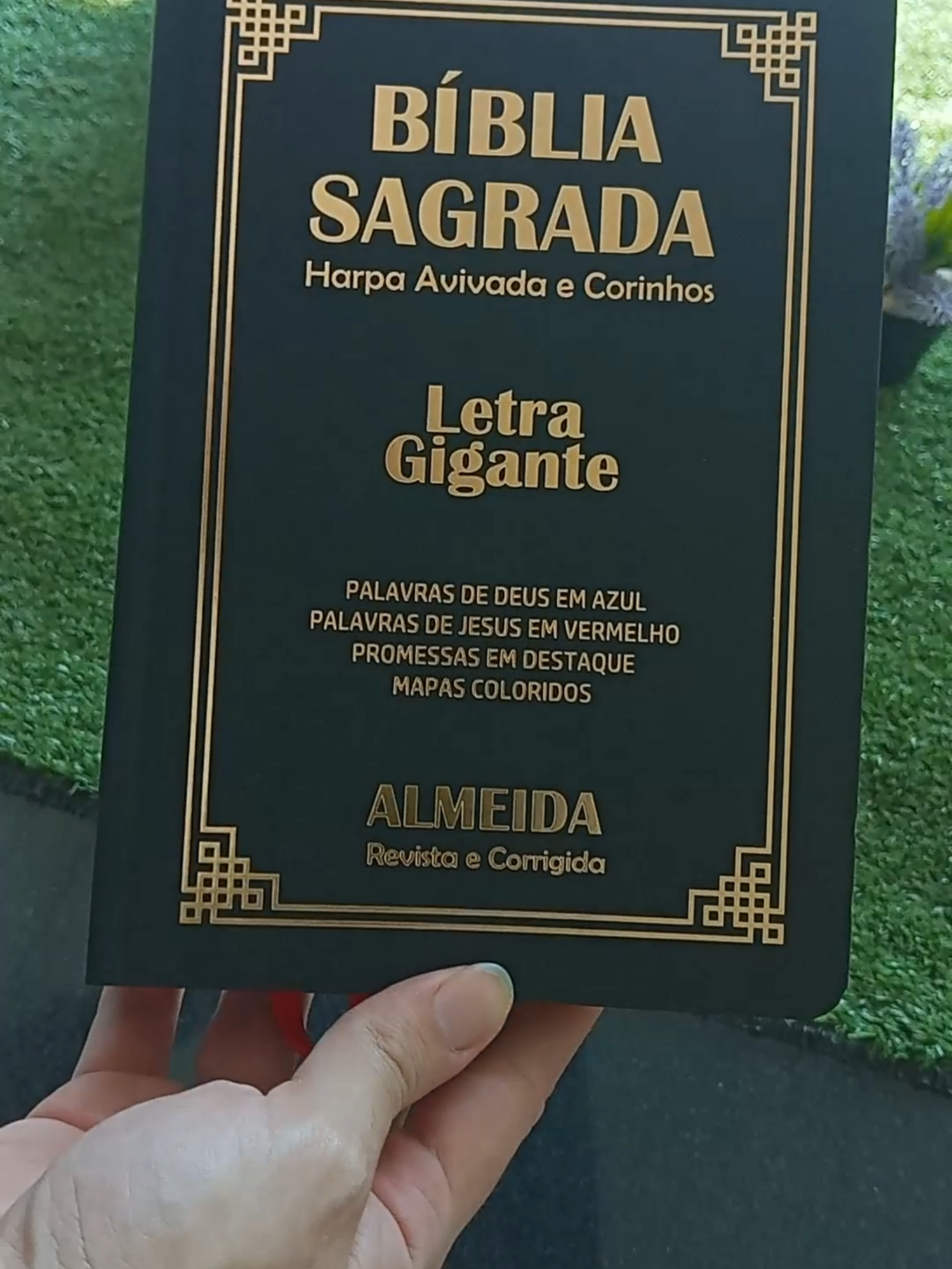 📖 Bíblia Sagrada - Letra Gigante - Capa PU Preta 📖  Capa PU . Full Color . Capa Flexivel . Letra Gigante . Almeida Revista e Corrigida Comente 