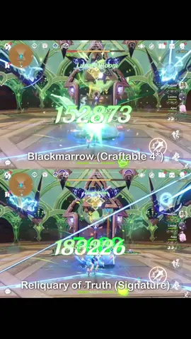 Nefer Craftable vs Signature Weapon (This was filmed on the Creator Experience Server. Gameplay may differ from the official release) #GenshinImpact #nefer 