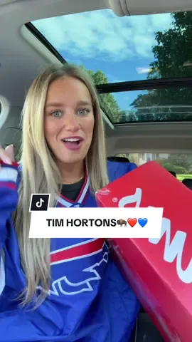 CALLING BUFFALO BILLS FANS!!!❤️💙🦬 I’m heading to the game with @Tim Hortons US and I’m SOO EXCITED!! Who’s going to be there?!?! #timhortons #buffalobills #buffalobillsfootball #buffalobillsfan #timhortonscoffee 