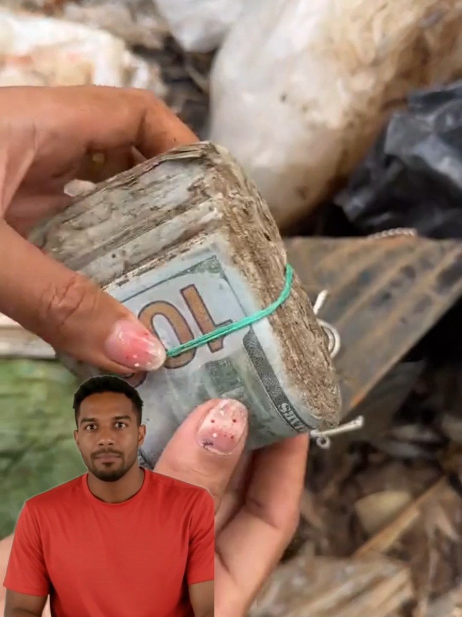 ⚠️ Encontraron un bolso lleno de billetes en un basurero 😨 pero entre el dinero había un símbolo negro… y después de eso, el bolso desapareció.  #fyp #viral #parati #usa #parte2