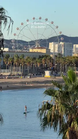 love this city in autumn #barcelonacity #barcelonatravel #barceloneta #barcelonaweatherupdate 