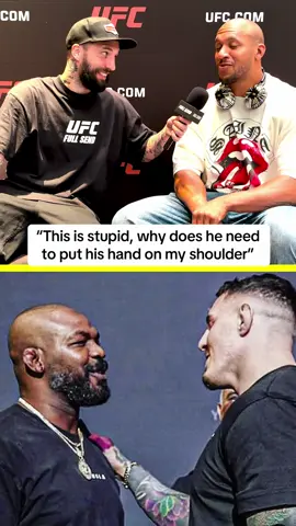 Ciryl Gane couldn’t help but laugh when asked about Tom Aspinall putting his hand on his opponents shoulder before their fight. The two will go head to head for the undisputed UFC heavyweight championship at UFC 321 in Abu Dhabi on Saturday night #cirylgane #tomaspinall #ufc321 
