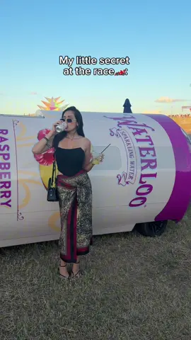 We love mocktails in this corner — thanks @Waterloo Sparkling Water for the pit stop with the Can Cruiser during race weekend!!! 🏎️🏁 #WaterlooPartner 