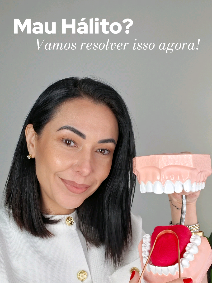 85% dos casos de mau hálito vêm da própria boca - e dá pra prevenir com hábitos simples e tecnologia. Veja os produtos que indico na minha Vitrine! CROSP 82586 #mauhálito #mauhalito #halitose #irrigadororal #odontologia 