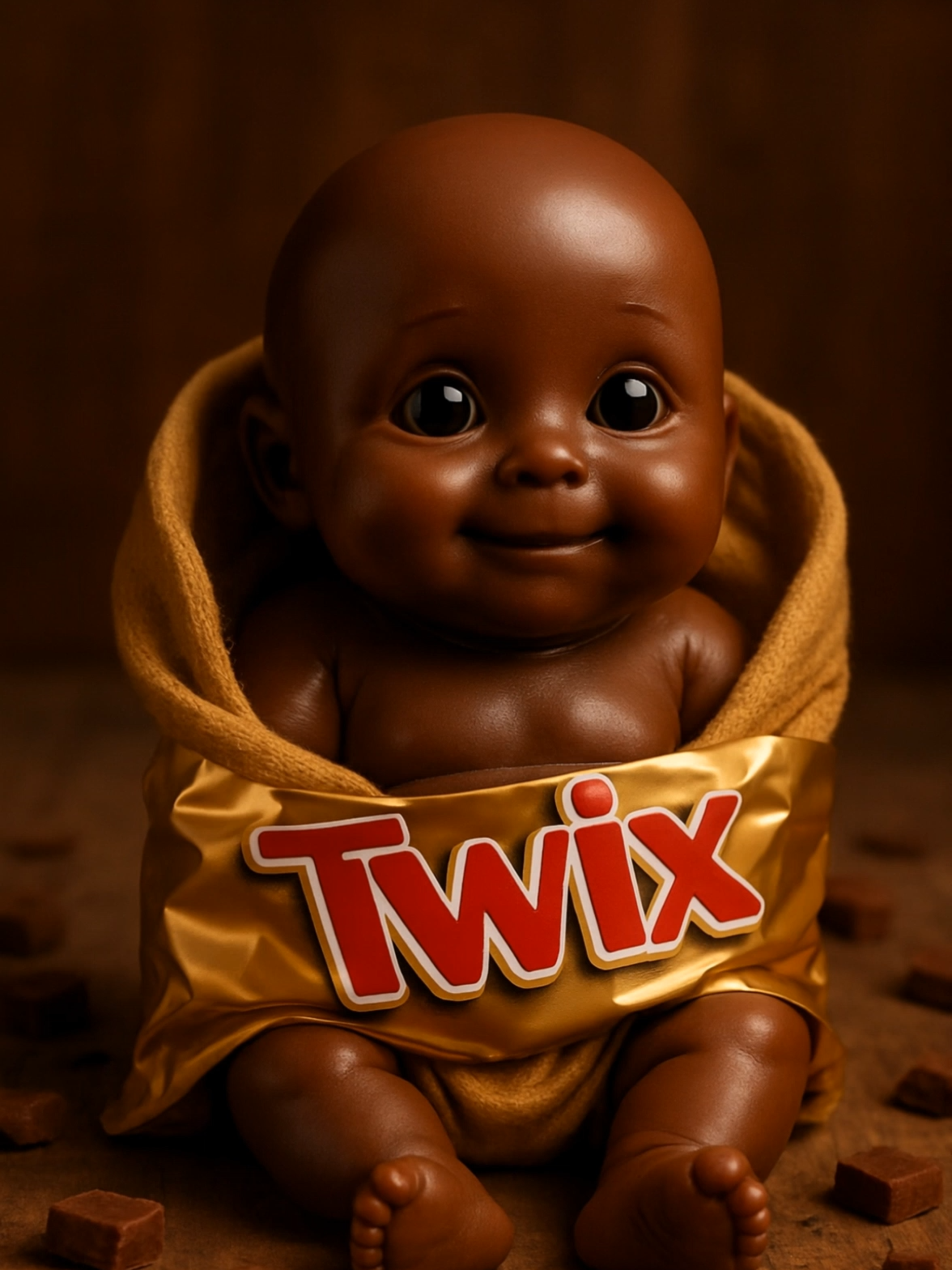 Little Twix Baby 🍫✨ Sweetest Smile Ever!#TwixBaby #SweetBaby #ChocolateCutie #CandyBaby