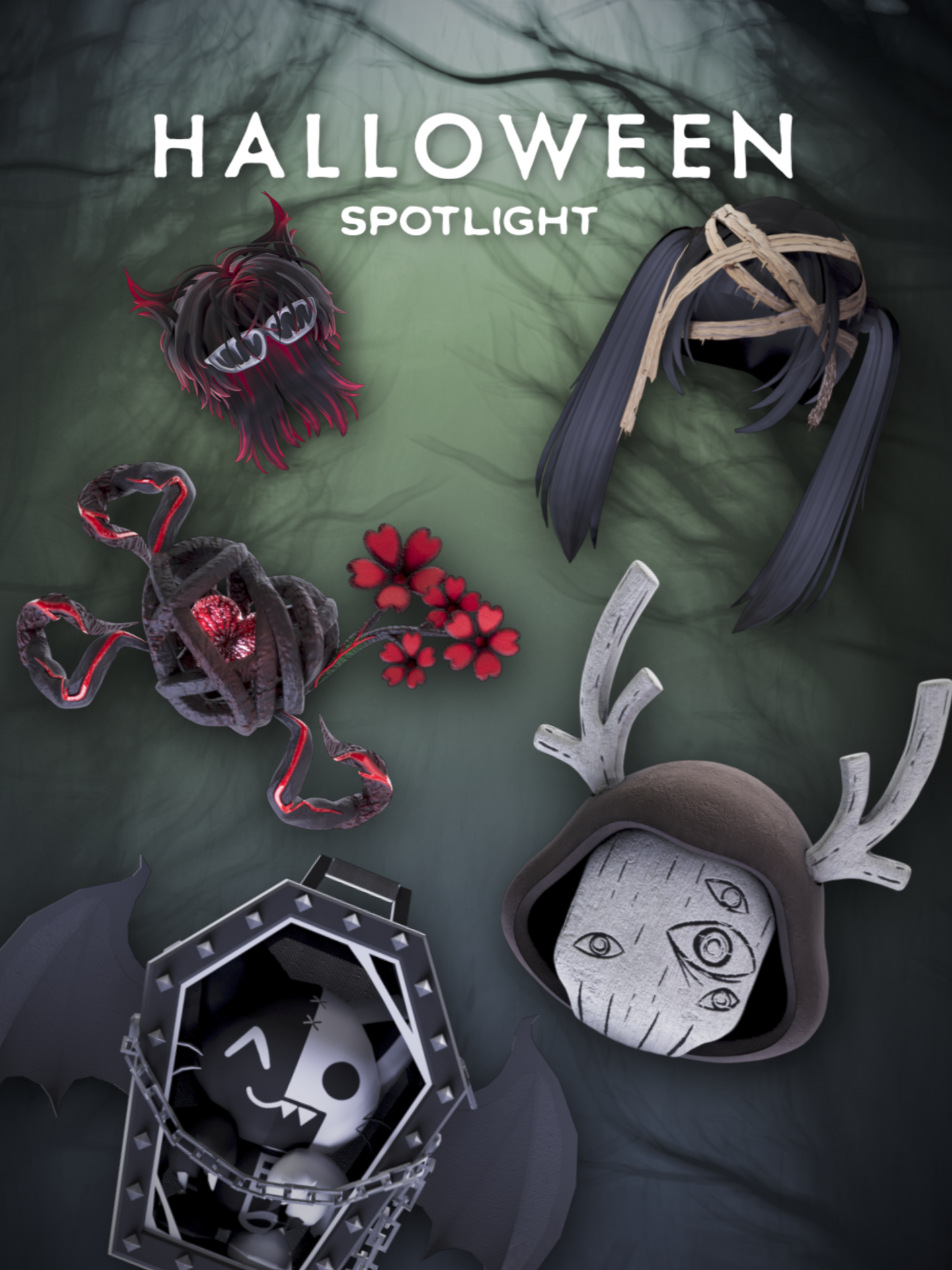 Forsaken keepsakes await those who seek. Cursed they may be, but they are yours to keep. Gather your daily offerings from 10/23–11/3 in the Halloween Spotlight hub.