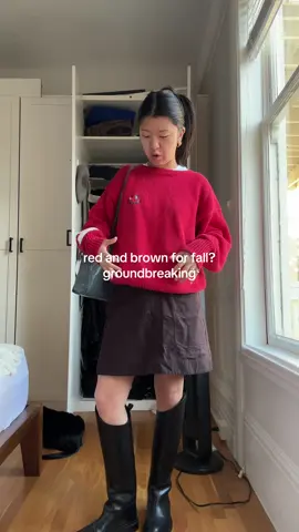 trying to wear more fun color combinations to distract me from the colder weather #styleinspo #fashioninspo #fallfashion #outfit #OOTD 