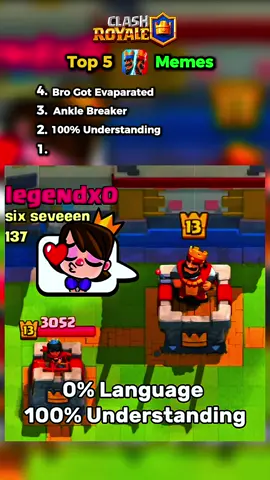 Top 5 clash royal memes #clashroyal #clash #ranking #clashroyalmemes 