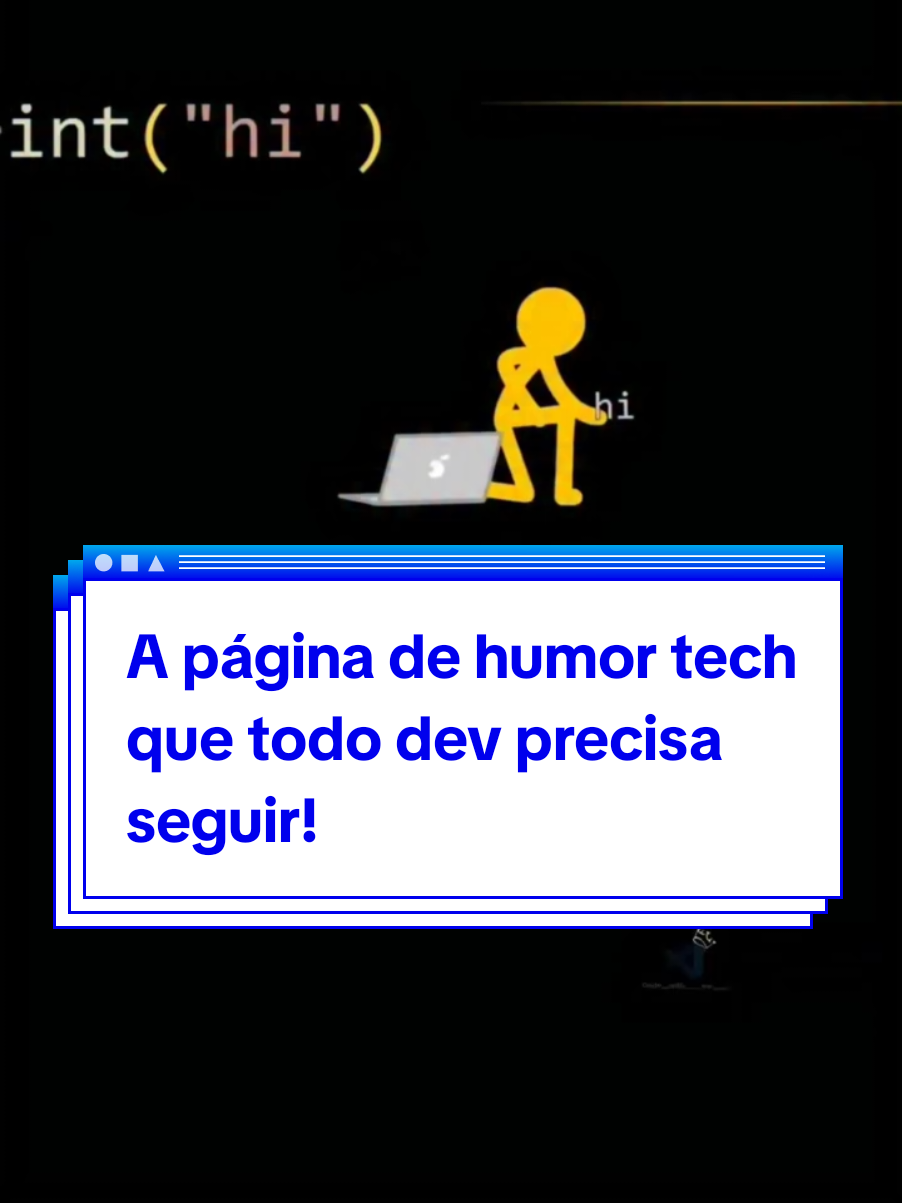 Se você entende a dor de um bug às 3h da manhã ou já falou “só mais um deploy e vou dormir”, você tá em casa! 😎 Aqui é o lugar pra rir das loucuras da programação e ainda aprender umas coisinhas no caminho. 👉 Clica em seguir e entra pro time dos devs que riem pra não chorar! Quer aprender de verdade? O curso completo tá no link da bio! #humor  #programador  #developerlife  #programação  #códigofonte 
