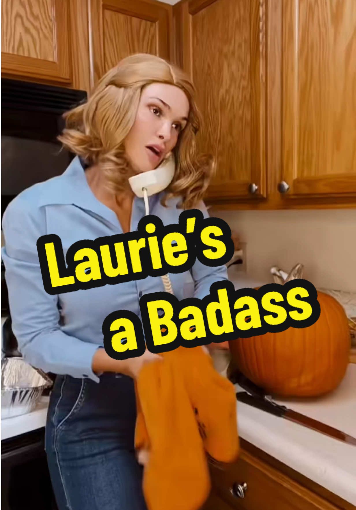 Laurie’s a #Badass 😂 🎃  #halloween  #lauriestrode #michaelmyers #october 