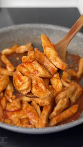 #VNVideoEditor                                          A delicious dinner in 15 minutes! Meat in sweet and sour sauce.                              Make This Yummy Chicken In Just Minutes! INGREDIENTS: ●Chicken fillet - 700g ●Vegetable oil - 2 tbsp ●Salt - 1 tsp ●Black pepper - to taste ●Water - 100 ml ●Ketchup - 3 tbsp ●Honey - 1 tbsp ●Vinegar - 1 tsp ●Dried garlic - 1 tsp. ●Smoked paprika - 1 tsp 1. Cut the chicken fillet into small slices across the grain. 2. Fry in vegetable oil over medium-high heat until golden brown, stirring occasionally. 3. Remove the fried fillet from the pan. 4. Add water, ketchup, honey, vinegar, salt, and spices to the pan. Mix well. Cook, stirring, for 3-4 minutes, until the sauce thickens slightly. 5. Add the fried chicken to the sauce and stir. ●It's incredibly delicious and very simple!!!● Bon appetit! The recipe in your language is available in the description, 💖🇺🇦🇵🇱🇩🇪🇺🇸🇫🇰🇪🇸🇵🇹🇮🇹🇷🇴 🇷🇸🇭🇷🇱🇻🇸🇮🇨🇿🇫🇮🇸🇪🇩🇰🇳🇴 🇯🇵 🇬🇷 🇮🇱🇰🇿🇰🇬🇱🇻🇹🇼 🇵🇪 🇦🇷 🇨🇱 🇻🇪 🇹🇭 🇧🇷                              #meat #dinner #Recipe #simplydeliciousrecipes 
