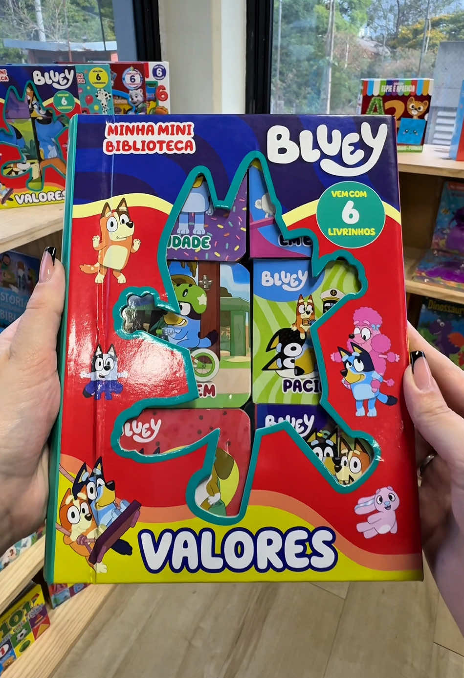 A Bluey e a sua turma vão te mostrar como ser uma pessoa melhor e aprender a viver em harmonia com os outros! ❤️ #bluey #livro #livroinfantil 