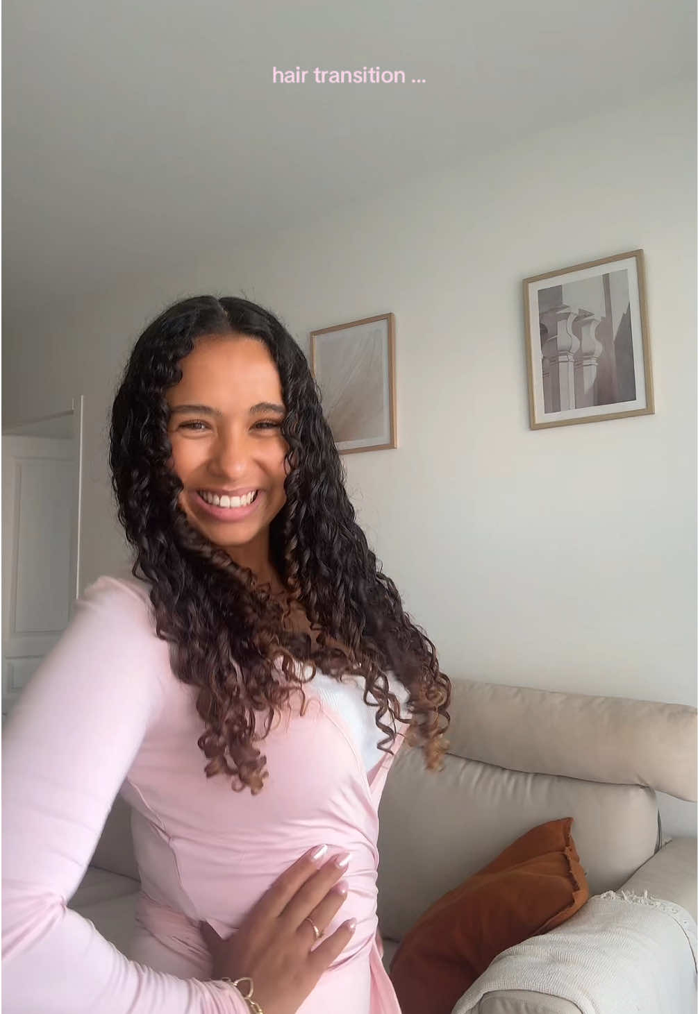 Curly refresh 💕 #curlygirl #curlscheck #hairrefresh #newhair #transitiontrend 