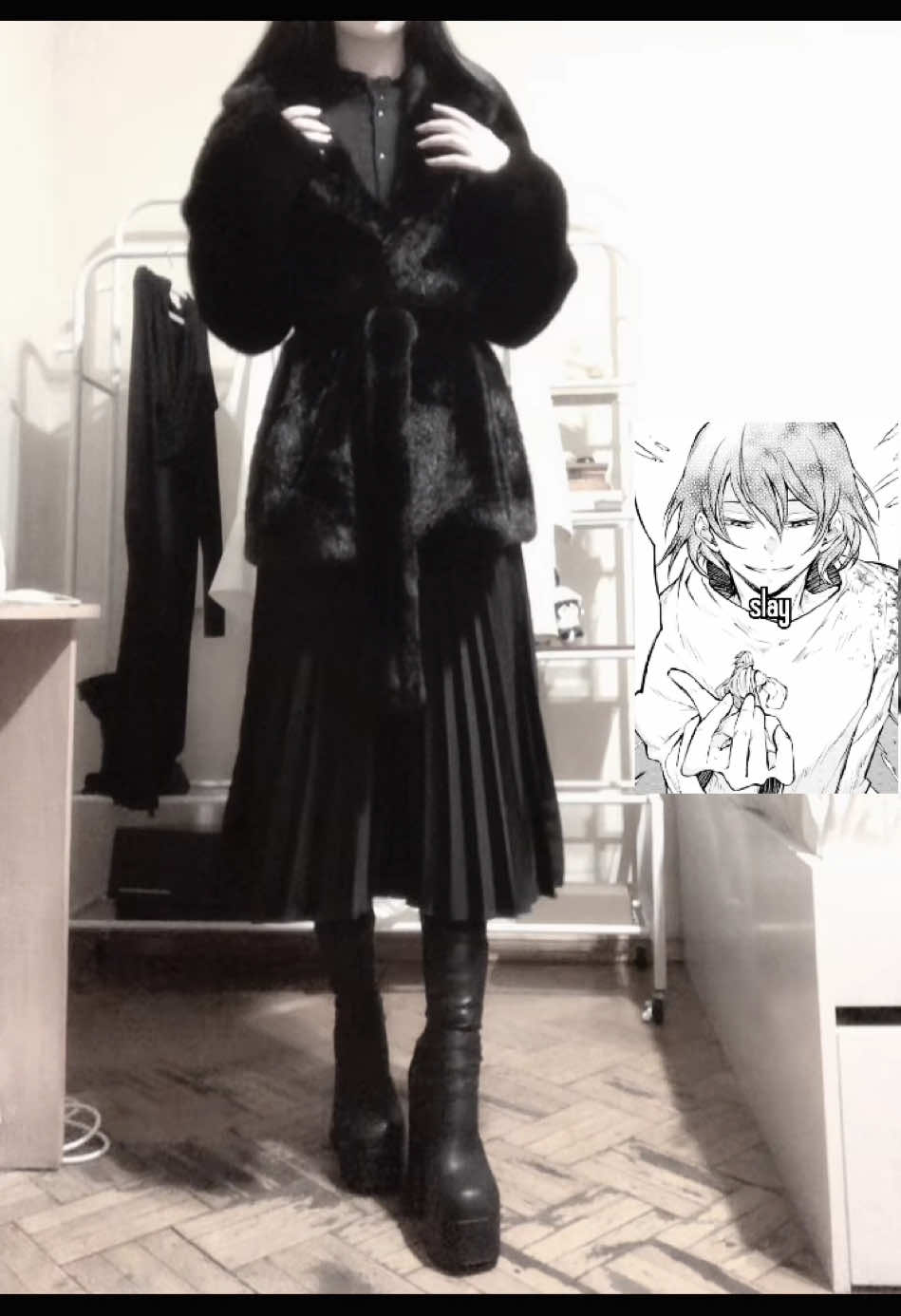 Starting fur coat season because I can  #fyp #skorbnaya #gothic #darkacademia #darkacademiaaesthetic #victorianmourning #victorianmourning #furcoat #furcoatseason #bsd #bungoustraydogs #fyodordostoevsky #femfyodor 