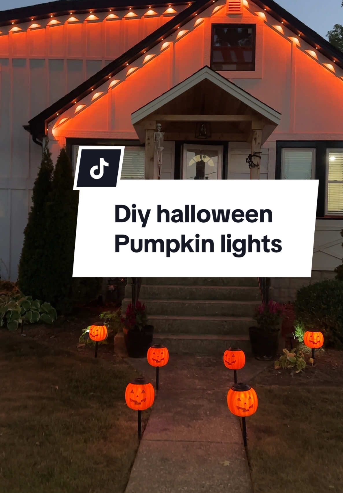 Send me more diys to annoy my husband with 😂 #halloweendecor #DIY #pumpkinlights #fyp #homedecor #homedepot @The Home Depot @Walmart 