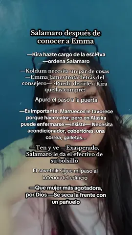 Emma va acabar con el pobre Salamaro 🤣 #emmajames #ilenkoromanov #bossevamuñoz #librostiktok #bossyqueen 
