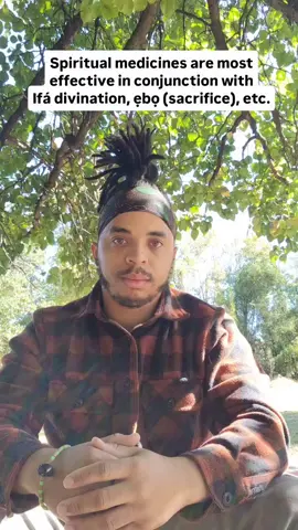People hit me up all the time asking about spiritual medicines and they are often surprised by my response I tell them that while we do have medicines that can be taken in general for money attraction and all kinds of other things, our spiritual medicines that are most effective are used in conjunction with Ifá divination which takes into account what is an alignment with your Orí and in conjunction with the power of ẹbọ (sacrifice) We can look in the odù Ọ̀ṣẹ́ Túrá which I chanted here which speaks about someone who abandoned their Orí completely to worship àdó (the medicine gourd). None of their spiritual medicines were effective. Hence the proverb from this verse: Orí ni gbeni Àdó kìí gbeni Orí supports a person  Àdó (the medicine gourd) does not support a person Once they began to venerate Orí, do Ifá divinations, ẹbọ, etc., their medicines were even more effective which is why at the end of the verse we say that Orí supports a person AND the medicine gourd also supports a person If we look at it from another lens, imagine just taking all sorts of vitamins hoping that they improve a particular condition you're struggling with. Yes taking vitamins in general is great, but if you don't ever actually go to the doctor and have test ran on you to see what the condition is you may never be addressing the actual problem. You may be taking magnesium everyday when you have a vitamin D deficiency. This is why Ifá divination helps us get to the root of what the exact problem is to tell us what is needed for you at that moment instead of just taking general medicines all the time. #ori #orisa #orisha #ifa #ebo