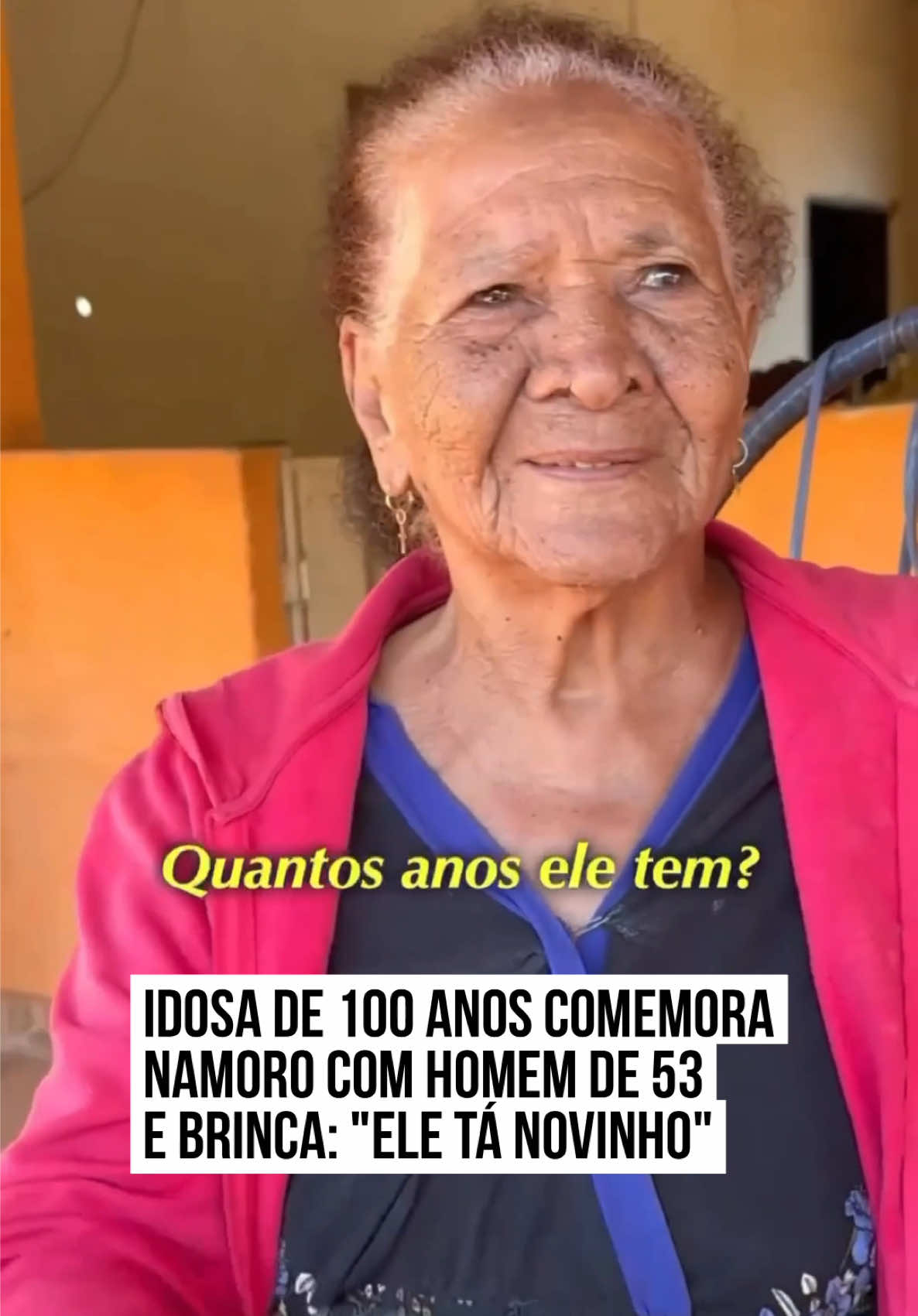 Aos 100 anos, dona Alice está feliz da vida por ter encontrado um novo #amor: Aquileu, de 53. Em um vídeo feito pelo projeto Retrato Sem Fronteiras, a idosa se mostra apaixonada e brinca ao falar sobre o #namorado: 
