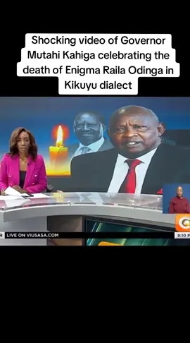 Shocking video of Governor Mutahi Kahiga celebrating the death of Enigma Raila Odinga in Kikuyu dialect