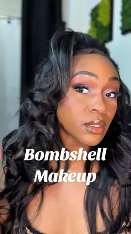 This look got me out here acting like I don’t know struggle skin 😭✨ this finish is rich auntie approved. 10/10 recommend if you like your makeup melting into your soul.  Products:  @DanessaMyricksBeauty  @Haus Labs  @Kulfi Beauty  @Lancôme  @maccosmetics  @Revolution Pro  @about-face beauty  #MakeupForBlackGirls #softglammakeup  #glowyskin  #makeuptutorial  #bombshellcurls 