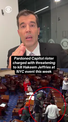 A pardoned Capitol rioter was arrested last weekend for allegedly threatening to kill House Minority Leader Hakeem Jeffries. Court documents obtained by CBS News said Christopher Moynihan was arrested Sunday after saying in text messages that he planned to 