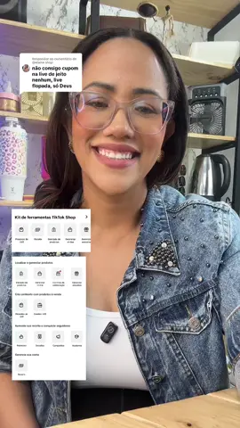 Respondendo a @@elaine shop olha eu aqui de novo. #comorecebercupomdelive #cupomdelivetiktokshop #naoconsigocupomdelive #livetiktokshop