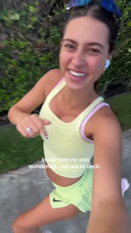 WE ARE BACK 🏃🏽‍♀️ first run back postpartum!!!! 