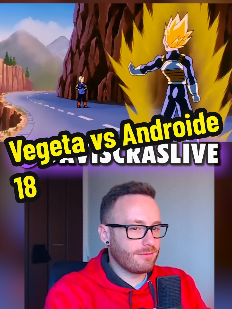 Vegeta vs Androide 18 🔥 Viendo Dragón Ball Z doblaje latino en directo 🐉 #anime #reaccion #dragonballz #twitch #stream #daviscras 
