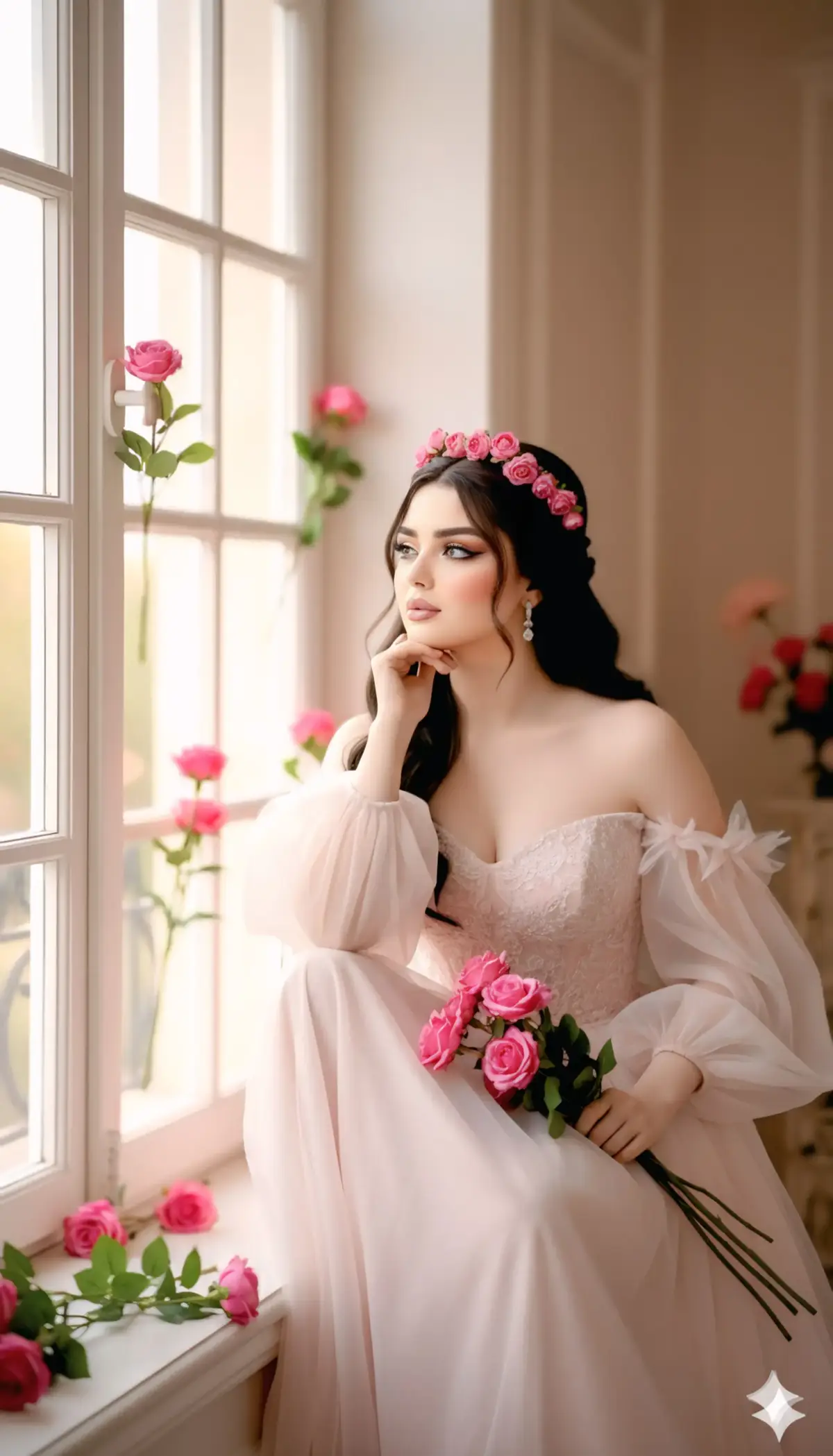 كليشات بناتيه  #بس يمي موجودات 😎#تصميمي❤️ #ذكاء_اصطناعي #gemini #جمال كليشات كلهن اناقه وجمال 😍