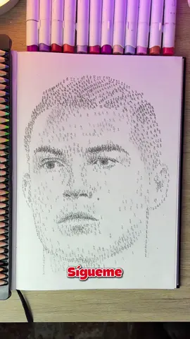 Dibujando a Cristiano Ronaldo con 1.000 personas Palitos 😱 #drawing #dibujos #art #arte 