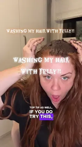 Why am I washing my hair with a weird jelly?! #lushcosmetics #jelly #weirdproducts #funny #hairtok 
