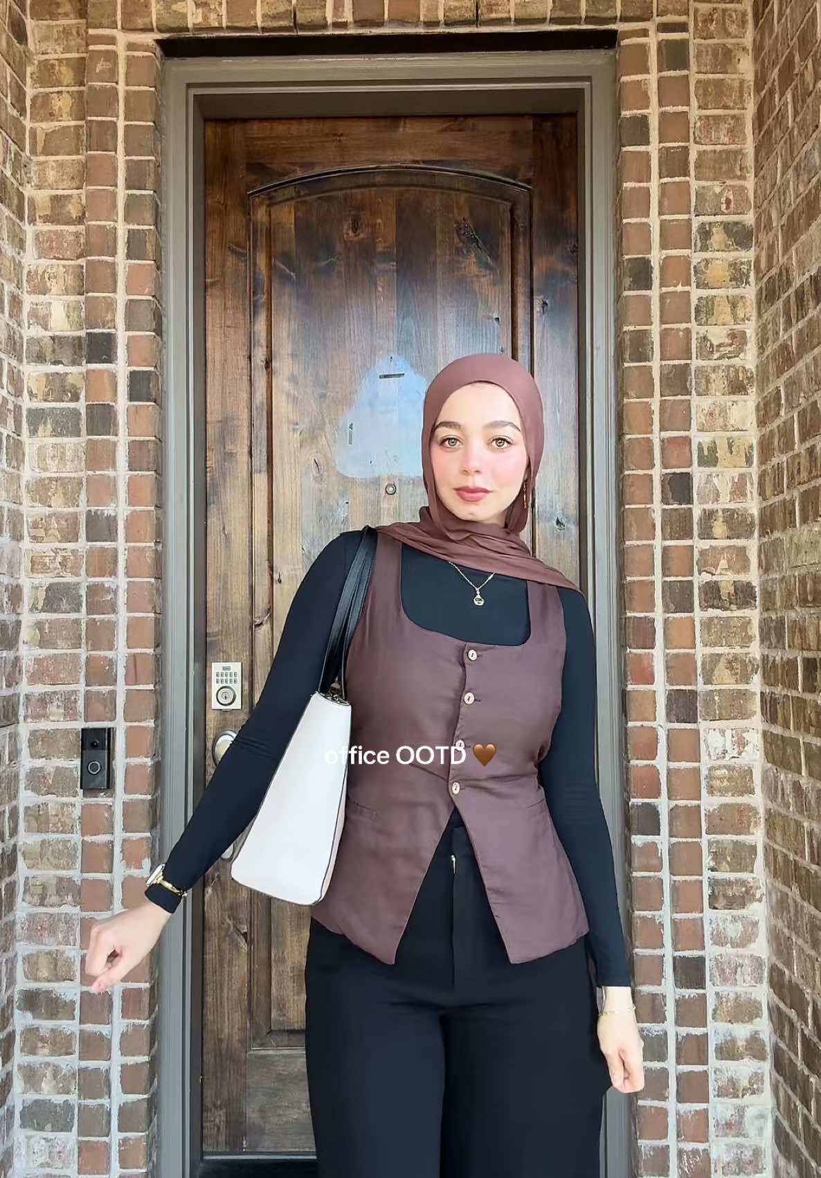 🤎🤎 #corporateootd  #ootdfashion #modestfashioninspo #hijabiootd #hijabifashion @Aritzia @Nominal @Veiled @ALDO Shoes 