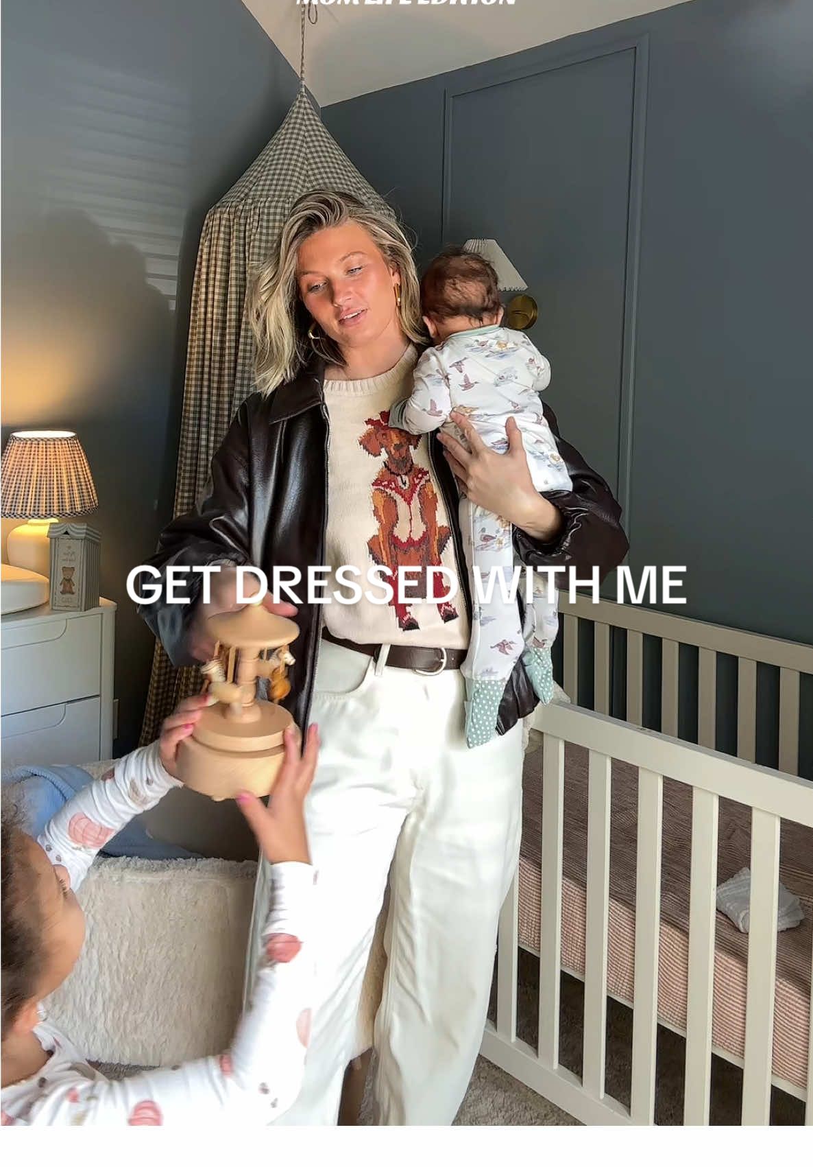 Get dressed with me as we wrangle two and lose volume 🤎🍁☀️