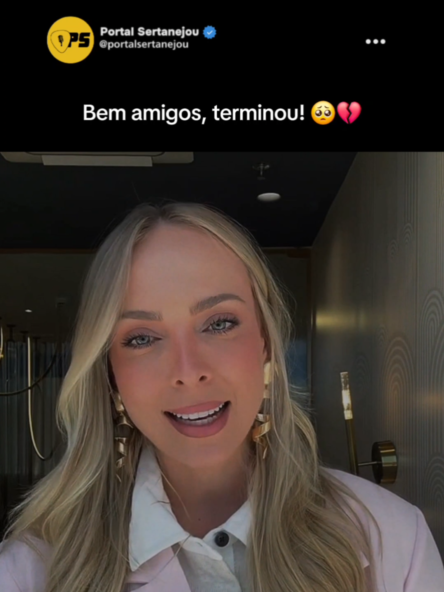 Tata se pronunciou sobre o fim do relacionamento com Júlio Cocielo 🥺 Vídeo Reprodução IG @tata #tataestaniecki #juliococielo #jorgeemateus #sertanejo V328