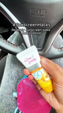 Sunscreen hacks ala mimin nih, biar makeup dan sunscreen bisa tetep on seharian! ☀️💗 Kalo kamu udah rajin reapply sunscreen belum nih lovelies? 🤔 #MakeupHacks #SunscreenHacks #Sunscreen #GlowandLovely