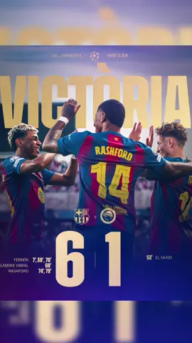 6-1 nih cihuii😛🤩 #barcelona #viscabarca #football #vamos #hansiflick 