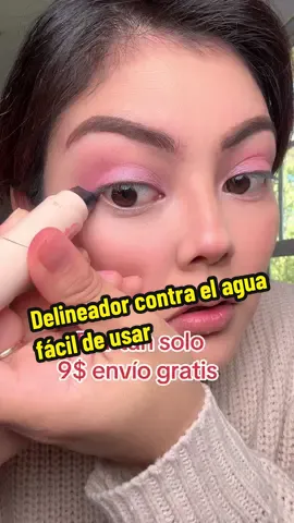 Delineador perfecto para las que no nos sabemos delinear el ojo es contra el agua #maquillaje #makeup 