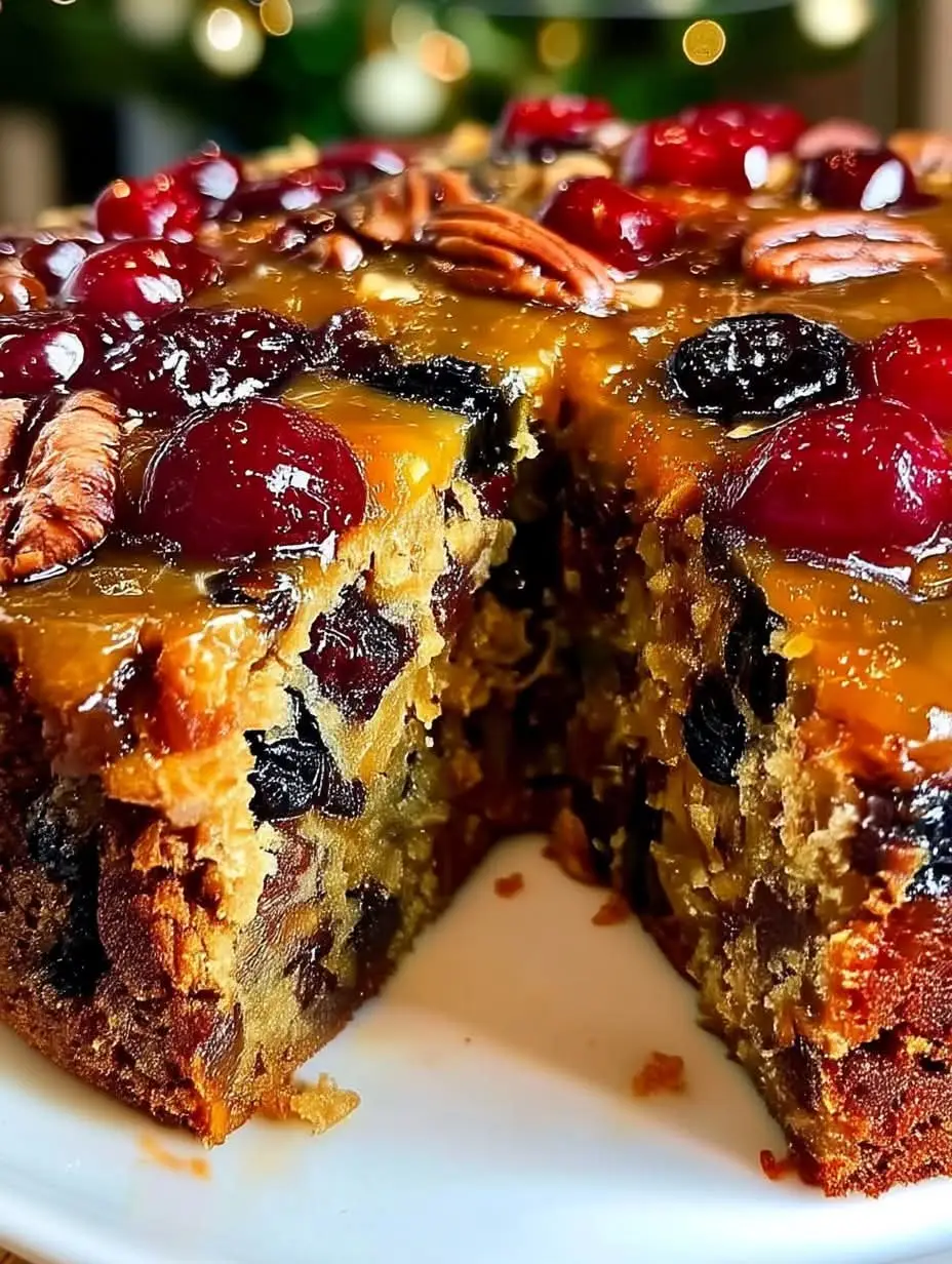 🍊🍒 Pastel de Frutas Casero – ¡Suave, Aromático y Lleno de Sabor! 🍰✨ Un clásico que nunca pasa de moda ❤️. Este pastel combina frutas secas, nueces y un toque de naranja que lo hace esponjoso y perfumado, ideal para acompañar el café o disfrutar en familia. 👩‍🍳💛 🧁 Ingredientes: 1 ½ tazas (190 g) de harina de trigo ½ taza (100 g) de azúcar morena ½ taza (115 g) de mantequilla derretida 2 huevos ½ taza (120 ml) de jugo de naranja natural 1 cucharadita de extracto de vainilla (sin alcohol) 1 cucharadita de polvo de hornear ½ cucharadita de bicarbonato de sodio ½ cucharadita de canela en polvo ¼ cucharadita de sal 1 taza (150 g) de frutas secas picadas (higos, dátiles, pasas, cerezas, etc.) ½ taza (75 g) de nueces picadas 👩‍🍳 Instrucciones paso a paso: Preparar el horno y molde: Precalienta el horno a 175 °C (350 °F). Engrasa y enharina un molde mediano o cúbrelo con papel vegetal. Preparar las frutas: Si las frutas secas están muy duras, colócalas en un bol con el jugo de naranja durante 10–15 minutos para que se hidraten. Luego escúrrelas y reserva el jugo. Mezclar los ingredientes secos: En un bol grande, combina la harina, el polvo de hornear, el bicarbonato, la canela y la sal. Mezcla bien y reserva. Batir los ingredientes húmedos: En otro bol, bate los huevos con el azúcar morena y la mantequilla derretida. Añade el jugo de naranja (incluido el que usaste para remojar las frutas) y la vainilla. Mezcla hasta integrar. Unir las mezclas: Agrega poco a poco los ingredientes secos a los húmedos, mezclando con una espátula hasta obtener una masa homogénea. Incorporar frutas y nueces: Añade las frutas secas y las nueces. Mezcla suavemente para que se repartan de manera uniforme. Hornear: Vierte la mezcla en el molde y hornea durante 40–45 minutos, o hasta que al insertar un palillo salga limpio. Enfriar y servir: Deja enfriar el pastel en el molde unos 10 minutos, luego desmolda y deja enfriar completamente sobre una rejilla. 💡 Consejo de la Abuela: Para un sabor más intenso, puedes añadir una pizca de ralladura de naranja o una cucharada de miel a la masa 🍯🍊. Y si lo guardas bien tapado, ¡se conserva húmedo y delicioso durante varios días! 😍