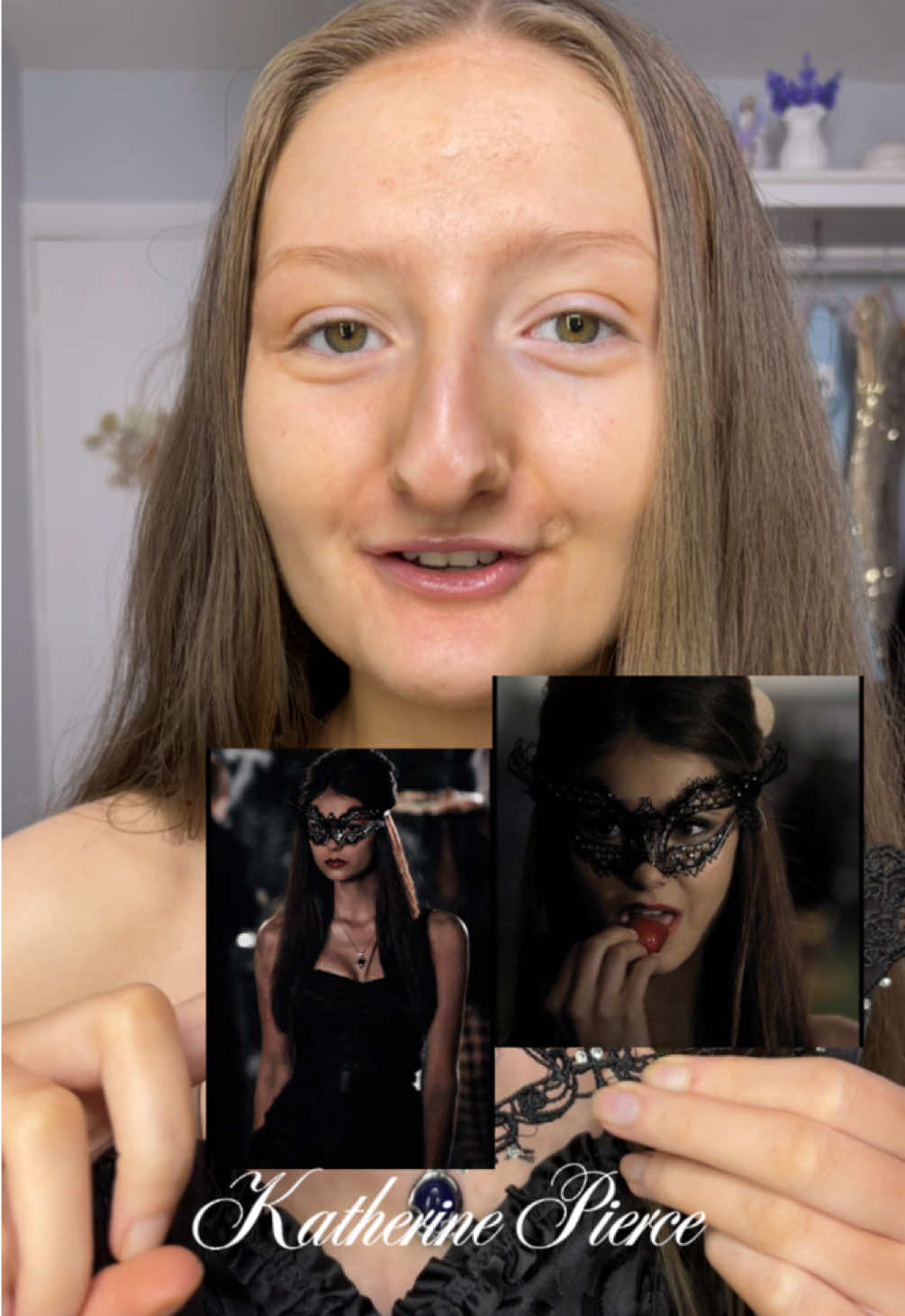 As a TVD fan I had to do this look in my Halloween series 🖤🩸@Home Bargains @got2b @NARS Cosmetics @Primark @Givenchy Beauty @Sigma Beauty @velourbeauty @Too Faced #katherinepierce #tvd #halloweeninspo #makeuptransformation #fyp