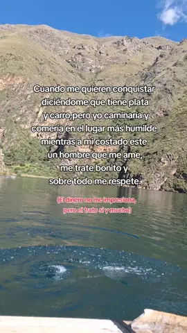 Cuando me quieren conquistar diciéndome que tiene plata y carro,pero yo caminaría y comería en el lugar más humilde mientras a mi lado este un hombre que me ame,me trate bonito y sobre todo me respete🫶🏻🤍#foryoupage 
