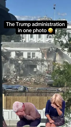 It seems fitting🤣#fyp #maga #fdt #thewhitehouse #construction 