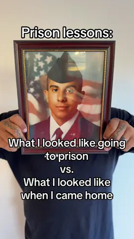 Prison lessons: what I looked like going in vs. coming out… #fyp #fypシ #prisontok #prisontiktok #team💯 