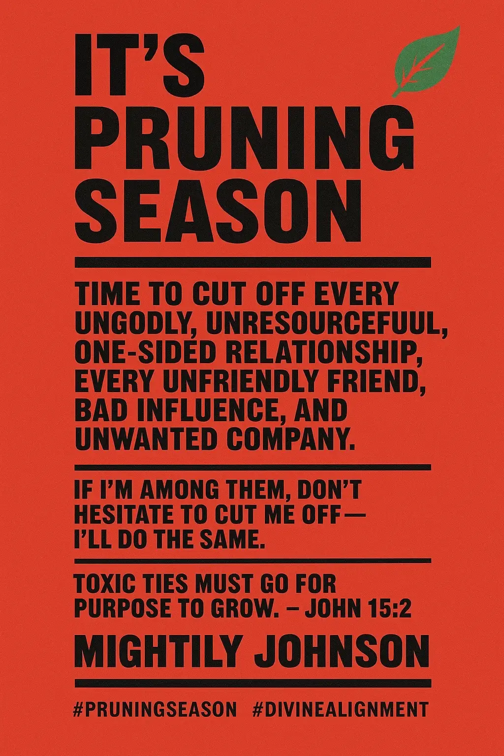 Pruning Season
