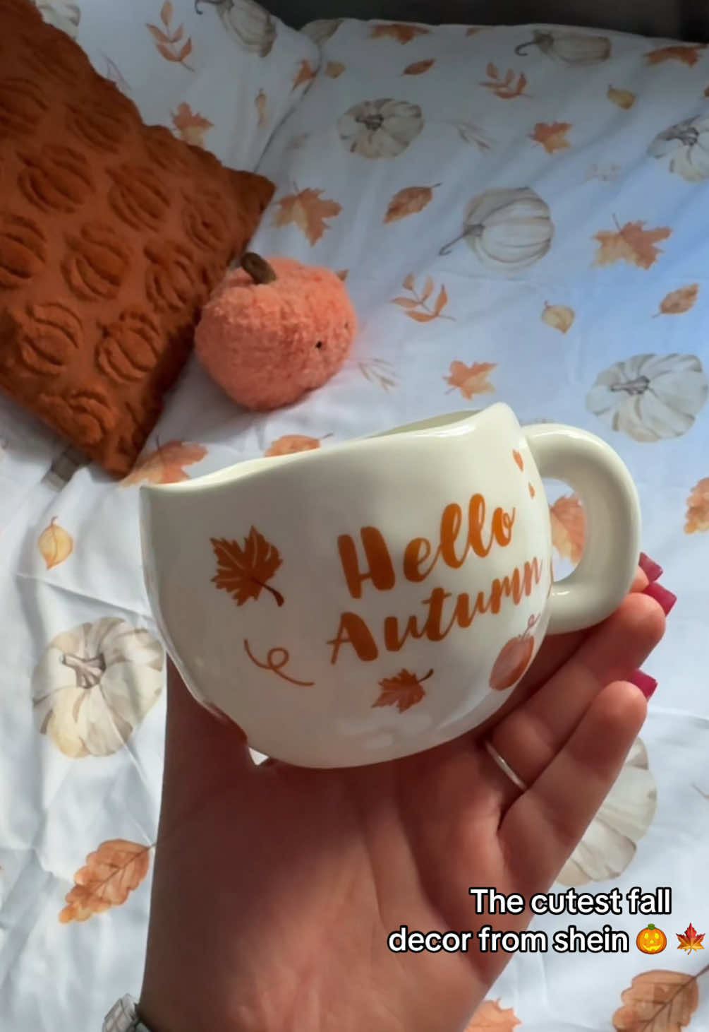 The cosiest room decor for fall 🎃🍁🍂☕️ Comment if you would like to know the links 🔗  @SHEIN #shein #fall #halloweenathome 