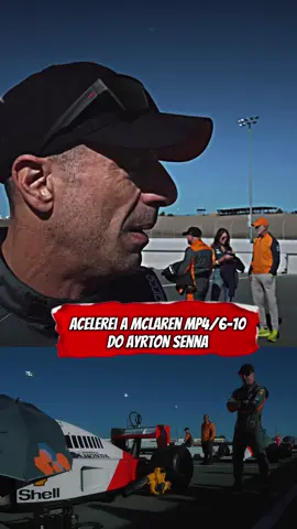 O dia em que Tony Kanaan acelerou a McLaren MP4/6-10 do Ayrton Senna. #gearhead #mclaren #senna #tonykanaan 