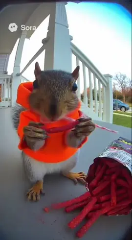 This squirrel doesn’t learn.  #fyp #foryoupage #sora #soraai 