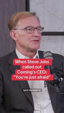 Corning CEO Wendell Weeks told #LeadershipNext that Apple cofounder Steve Jobs once encouraged him to take a risk, one that helped shape the creation of the iPhone. #SteveJobs #iPhone #Apple #Corning #leader #leadership #Fortune #success #Tech #technology #CEO 