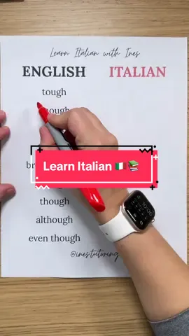 Learn Italian 🇮🇹📚 #learnitalian #learnitalianwithines 