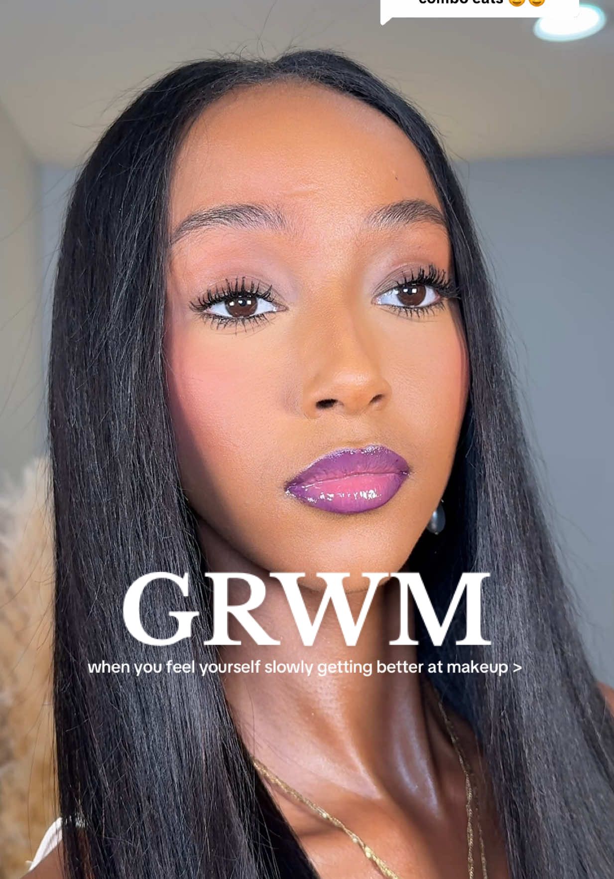 Replying to @Ehlam any tips?😩 i think i like where I am just need to polish it uppppp this new @essence.cosmetics mascara omg.  #grwm #MakeupRoutine #beginnermakeup #blackgirlmakeup 